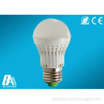 Plastic 3W E27 70lm Warm white LED Bulb For Department / Re